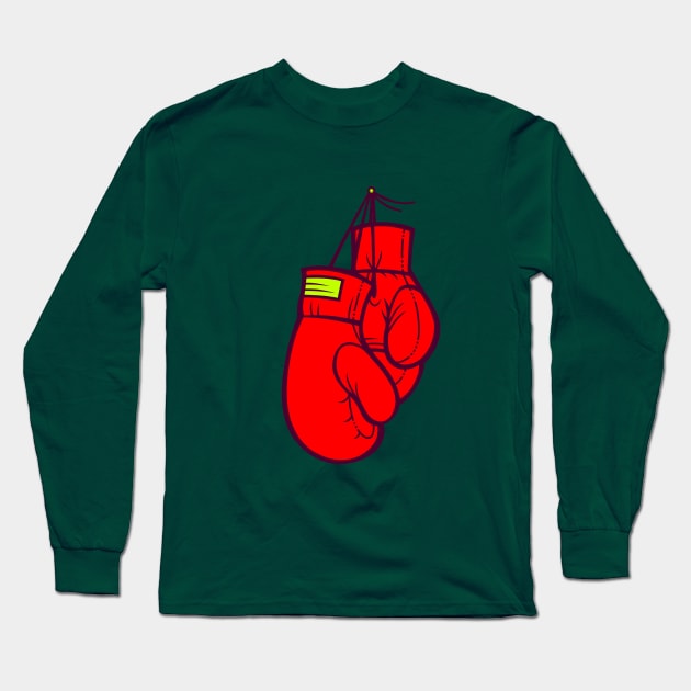 Boxing Gloves Long Sleeve T-Shirt by ArtisticDyslexia